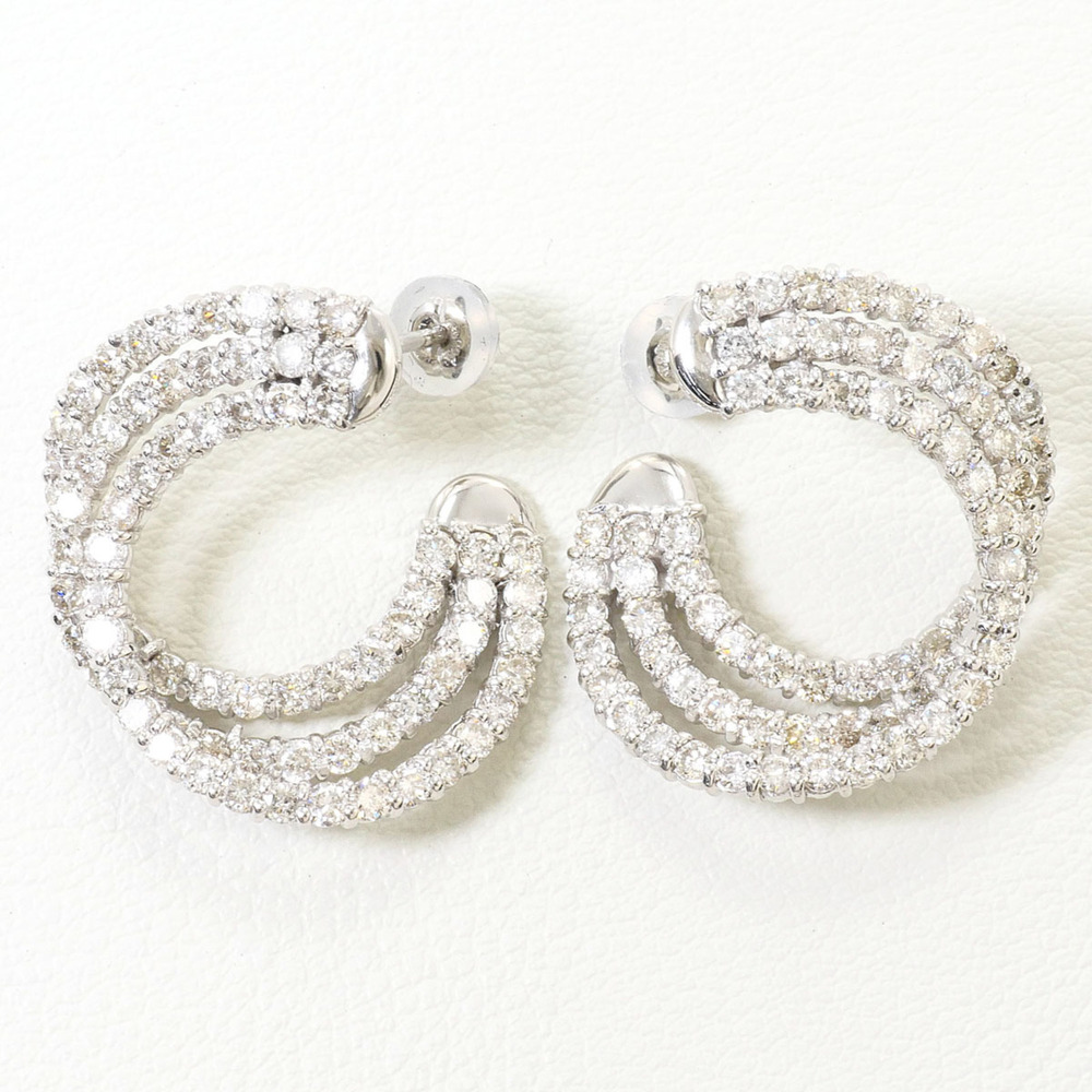 VINTAGE Silver Diamond Earrings